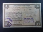 Winterhilfswerk 1934-1944 (Zimní pomoc), 5 RM 1939/1940 série A Reihe II, Ro. 713, Grab. WHW-14