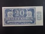 20 Kčs 25.2.1953 nevydaná, série A 07, původní exemplář, bezvadná kvalita