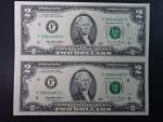 USA, 2 Dollars 1995 F - Georgia, ve svislé 2-pásce, Pi. 497
