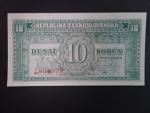 10 Kčs 1945 série S/M, perf. 