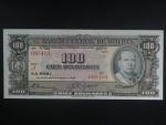 BOLÍVIE, 100 Bolivianos 1961, varianta podpisu 2, BNB. B336h, Pi. 147