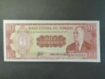 PARAGUAY, 10 Guaranies 1952 varianta podpisu 1, BNB. B812b, Pi. 196a