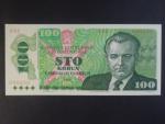 100 Kčs 1989 série A 32, vzácně se vyskytující vysoká série
