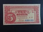 5 Kčs 25.1.1949 série A 45
