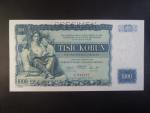 1000 Kč 1934 série G, 1x perf. SPECIMEN