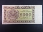 2000 K 1945 série 10 Úa, perf. SPECIMEN nahoře, poloha vodoznaku A