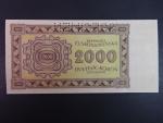 2000 K 1945 série 13 Pó, perf. SPECIMEN nahoře, poloha vodoznaku B