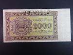 2000 K 1945 série 17 Šv, perf. SPECIMEN nahoře, poloha vodoznaku A