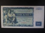 1000 Kč 1934 série B, 1x perf. SPECIMEN