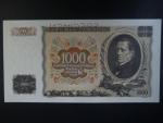 1000 Kč 1934 série B, 1x perf. SPECIMEN