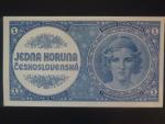 1 Kčs 1946, nevydaná, tmavě modrá