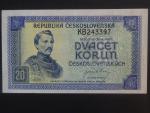 20 Kčs 1945 série KB