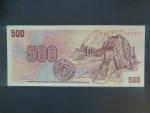 500 Sk/Kčs 1973 série W 02, kolkovaná
