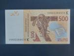 ZÁPADNÍ AFRIKA, SENEGAL, 500 Francs 2019 K, BNB. B120Kh, Pi. 719K