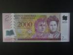 PARAGUAY, 2000 Guaranies 2023, BNB. B846e, Pi. 228e