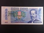 1000 Kč 1985/1993 série U 11 I.deska, kolek tištěný