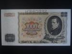 1000 Kč 1934 série D, 1x perf. SPECIMEN