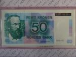 50 Kroner 1995 - VI, pamětní bankovka v originál obale