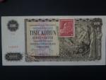 1000 Ks 1940, kolkovaná série 2T4, s 2x perf. SPECIMEN dole