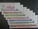 DDR - sada 5, 10, 20, 50, 100, 200, 500 Mark 1975, Grab. DDR 23-27, B301-B307