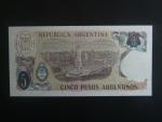 ARGENTINA, 5 Pesos 1984, BNB. B365b, Pi. 312