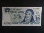 ARGENTINA, 5 Pesos 1974, BNP. B347b, Pi. 294