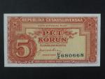 5 Kčs 1945 série U/Z
