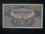 10 Kč 1927 série N 199, perf. NEPLATNÉ