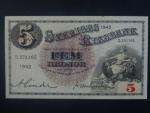 5 Kronor 1942 var. podpisu 1, Pi. 33y