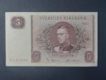 5 Kronor 1961, lehké natrhnutí na horní straně, Pi. 42f