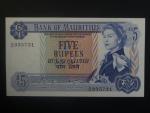 MAURITIUS, 5 Rupees 1967, prefix A54, BNB. B401c, Pi. 30
