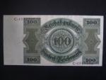 Německo, 100 RM 1924 série C, podtiskové písmeno B, Ba. D7