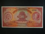 500 Kč 1929 série E, 1x perf. SPECIMEN