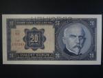 20 Kč 1926 série Uf, perf. SPECIMEN z líce