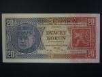 20 Kč 1926 série Chg, perf. SPECIMEN z líce