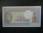 STŘEDNÍ AFRIKA-REPUBLIKA ČAD, 1000 Francs 1980, BNP. B206a, Pi. 7