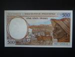 STŘEDOAFRICKÉ STÁTY-KONGO, 500 Francs 1994, BNP. B101Cb, Pi. 101C