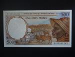 STŘEDOAFRICKÉ STÁTY-GABON, 500 Francs 1994, BNB. B101Lb, Pi. 401L