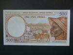 STŘEDOAFRICKÉ STÁTY-ROVNÍKOVÁ GUINEA, 500 Francs 1997, BNB. B101Nd, Pi. 501N