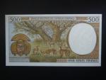 STŘEDOAFRICKÉ STÁTY-ROVNÍKOVÁ GUINEA, 500 Francs 1997, BNB. B101Nd, Pi. 501N
