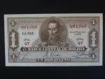 BOLÍVIE, 1 Boliviano 1928, BNB. B317g, Pi. 128a