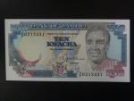 ZAMBIE, 10 Kwacha 1989, BNB. B132b, Pi. 31b, varianta podpisu