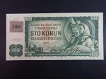 100 Kč 1961/1993 série G 52, kolek, II.vydání, číslovač 1c