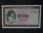 1000 Kčs 1945 série BC, perf. 