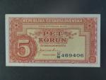 5 Kčs 1945 série U/M