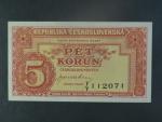 5 Kčs 1945 série T/Y