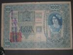 1000 K 2.1.1902, Kolkovaná - padelany kolek s raz. Ce timbre.. + Búmf