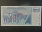 1000 Tolarjev 1992, BNB. B209cs, Pi. 9, s přetiskem VZOREC