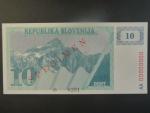 10 Tolarjev 1990, BNB. B204as1, Pi. 4, s přetiskem SPECIMEN, anulát