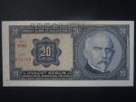 20 Kč 1926 série Chf, perf. SPECIMEN z rubu